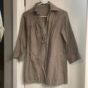Women’s Brown Work Longsleeve Blouse
